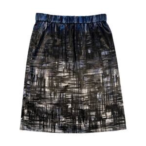 Chico's, Pencil Skirt, Black checkered pattern, lined, women's 0 XS